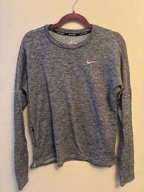 Nike Dri-FIT Running Top - Heather Gray